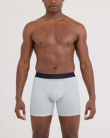 The SAXX Men's Smooth Flex Light Compression Boxer Briefs in Pearl Gray