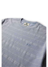 Vissla Men's Trim Lines Short Sleeve Tee Faded Denim back