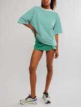 FP Movement Women's Tackle Stripe Tee in Court Stripe