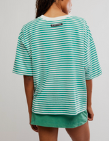 FP Movement Women's Tackle Stripe Tee in Court Stripe