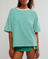FP Movement Women's Tackle Stripe Tee in Court Stripe