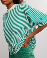 FP Movement Women's Tackle Stripe Tee in Court Stripe