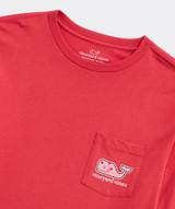 Vineyard Vines Men's Kissed Whale Long Sleeve Pocket Tee