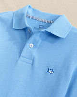 Southern Tide Boys' Skipjack Polo Ocean Channel back