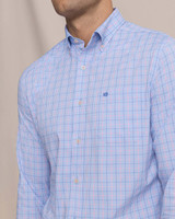 Southern Tide Men's Coastal Breeze Edisto Island Long Sleeve Shirt Ocean Channel back