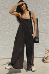 FP Movement Women's Hot Shot Strappy Onesie in Black