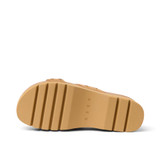 Reef Women's Vista Higher Cleo Platform Sandals in Tan Suede, sole detail