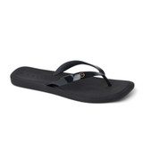Reef Women's Solaye Flip Flops Black side view