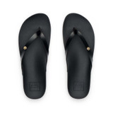 Reef Women's Vista Ivy Flip Flops Black sole view