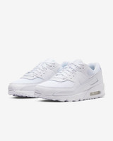 Nike Men's Air Max 90 Shoes White three-quarter view