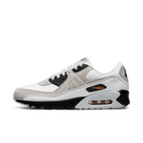 Nike Men's Air Max 90 Shoes White and Laser Orange front detail