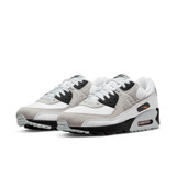 Nike Men's Air Max 90 Shoes White and Laser Orange detail view
