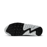 Nike Men's Air Max 90 Shoes White and Laser Orange three-quarter view