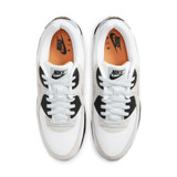 Nike Men's Air Max 90 Shoes White and Laser Orange heel view