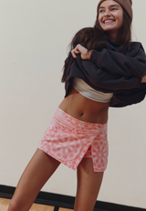 FP Movement Women's Hot Shot Printed Mini Skort in Bandana Fruit front view