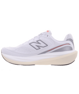 The New Balance Men's 1080v15 Running Shoes in White and Neo Flame