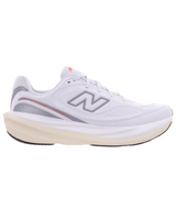 The New Balance Men's 1080v15 Running Shoes in White and Neo Flame