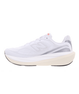 The New Balance Women's 1080v15 Running Shoes in White and Neo Flame