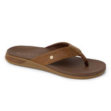 Reef Men's Phantom Lux Flip Flops Toffee front view