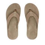 Reef Men's Ojai Classic Flip Flops Brown Suede detail view