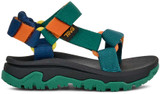 The Teva Little Kids' Hurricane XLT Jr Sandals in Blue Coral Multi