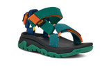 The Teva Little Kids' Hurricane XLT Jr Sandals in Blue Coral Multi