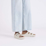 Birkenstock Women's Florida Flex Platform Eva Sandals Eggshell White on-foot
