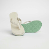 The Hari Mari Women's Meadows Braided Platform Sandals in Ecru