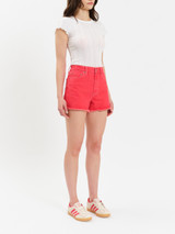 Daze Denim Women's Troublemaker Shorts in Chili Red