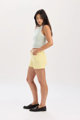The Daze Denim Women's Troublemaker Shorts in Sunny Yellow