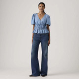 Levi's Women's Middy Loose Boot Cut Jeans in Good Fortune full length view
