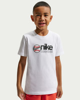 Nike Kids' Baseball Tee White overhead view