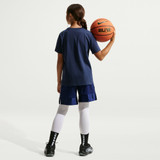 Nike Kids' Basketball Tee Midnight Navy back view