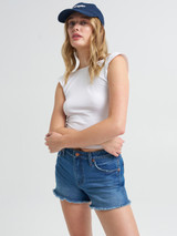 Wrangler Women's 3.5" Cowboy Shorts in Juniper back view