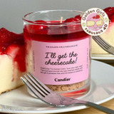 Candier The Golden Girls Cheesecake Candle detail shot