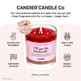 Candier The Golden Girls Cheesecake Candle side angle