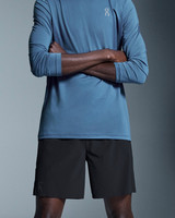 On Running Men's 7" Performance Shorts Black flat lay