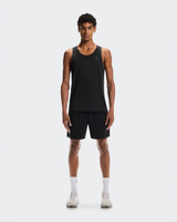 The On Running Men's Performance Tank in Black and Eclipse