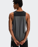 The On Running Men's Performance Tank in Black and Eclipse