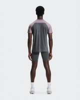 The On Running Men's Performance Tee in Dewberry and Eclipse