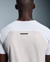 On Running Men's Performance Tee White and Silver side view