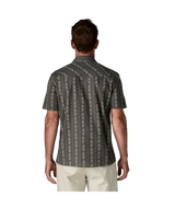 The Patagonia Men's Go-To Western Short Sleeve Shirt in Lowland Forge Grey