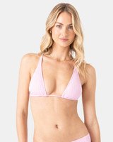 Roxy Women's Haliewa Triangle Bikini Top in Lilac Sachet