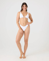 Roxy Women's Haliewa Triangle Bikini Top in Bright White