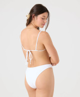 Roxy Women's Haliewa Triangle Bikini Top in Bright White