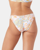 Roxy Women's Tropical Hipster Bikini Bottom in Blue Multicolor detail view