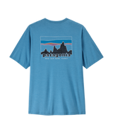 Patagonia Men's Cap Cool Daily 73' Skyline Tee Shore Blue front