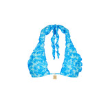 Kulani Kinis Women's Ocean Paradise Lettuce Edge Halter Bikini Top