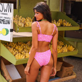 Kulani Kinis Women's Gelato Bloom Shirred Full Bikini Bottom