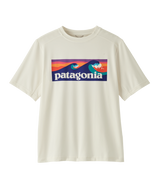 Patagonia Kids' Cap Silkweight Tee white detail